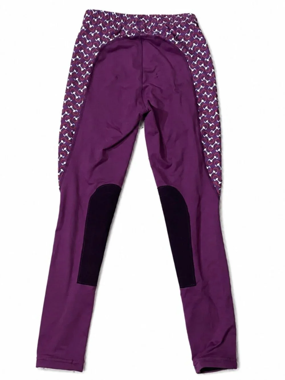 Kerrits Girls Youth L Purple Patterned Riding Tights